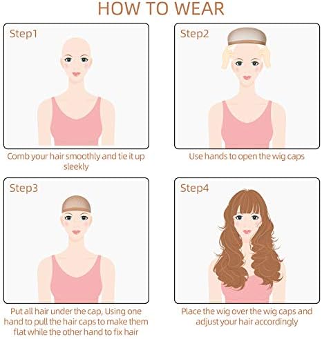 Vue 6 de Casquettes Filet Cheveux Perruque