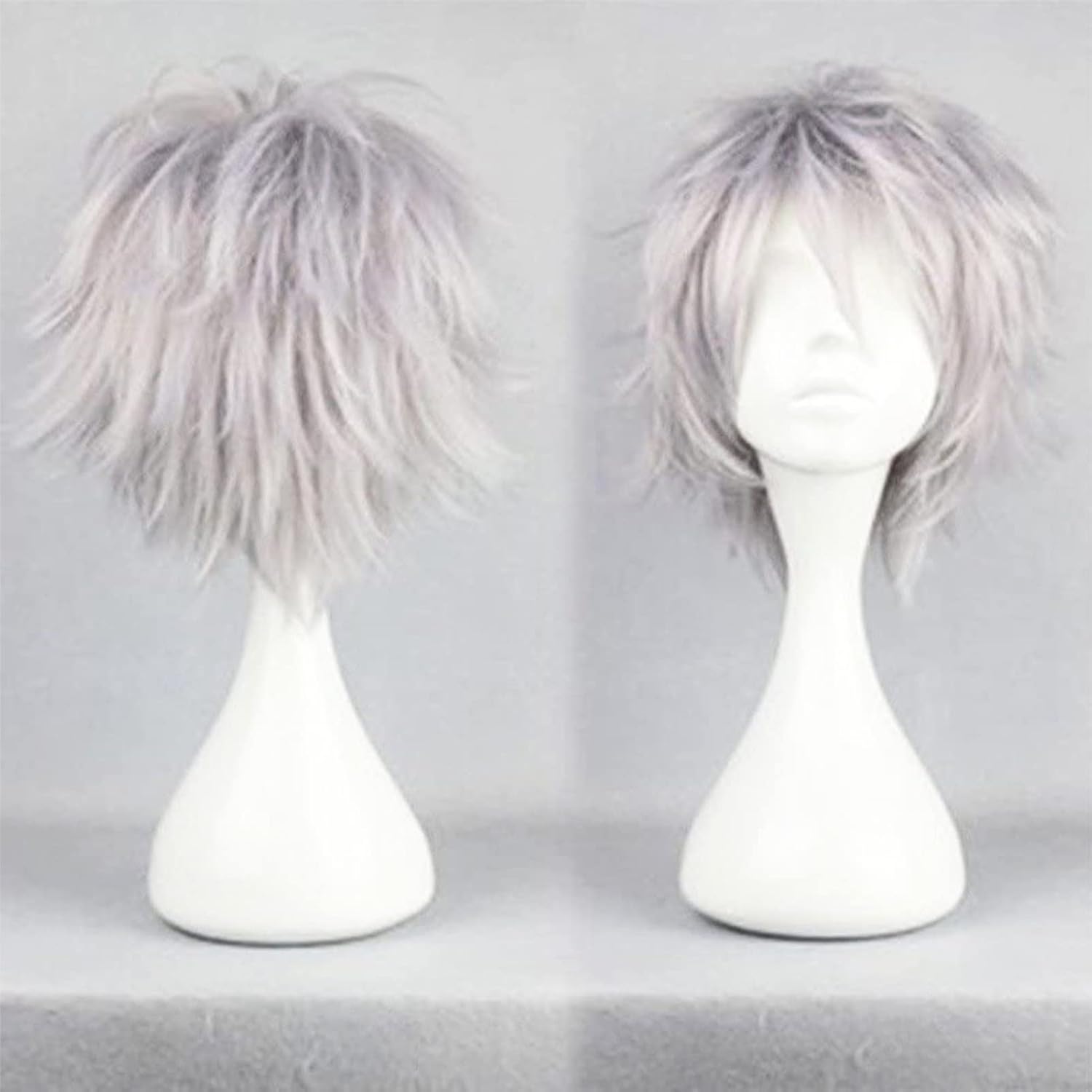 Perruque Femme Court Gris