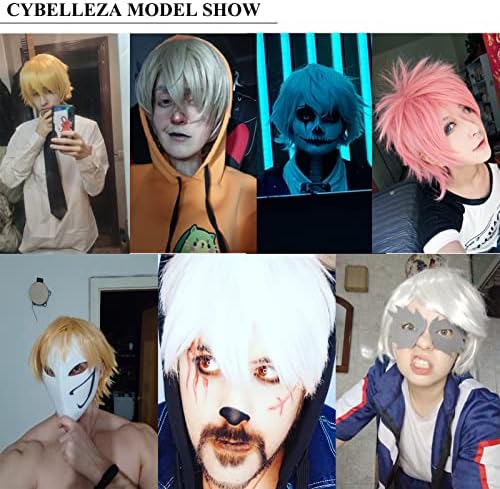 Vue 4 de Perruque Femme Court Gris