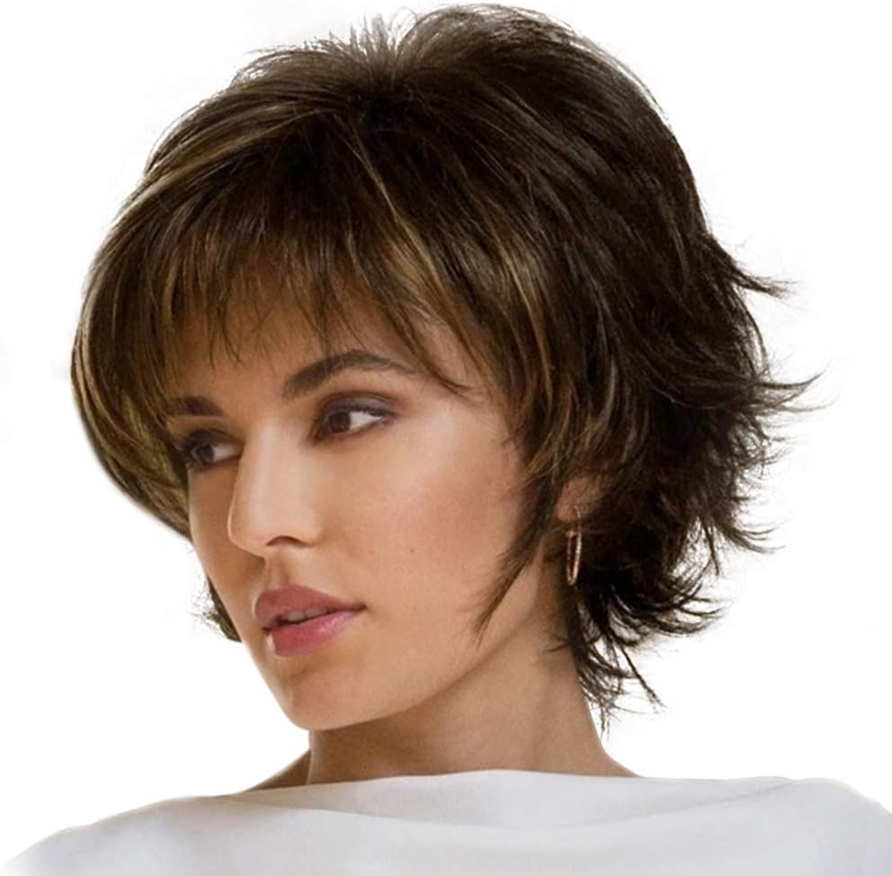 Cheveux Boucles Courts Peruque