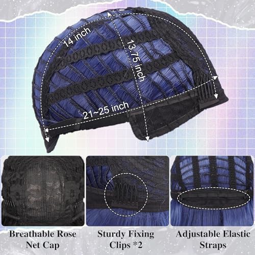 Vue 6 de Barsdar Court Bleu Perruques