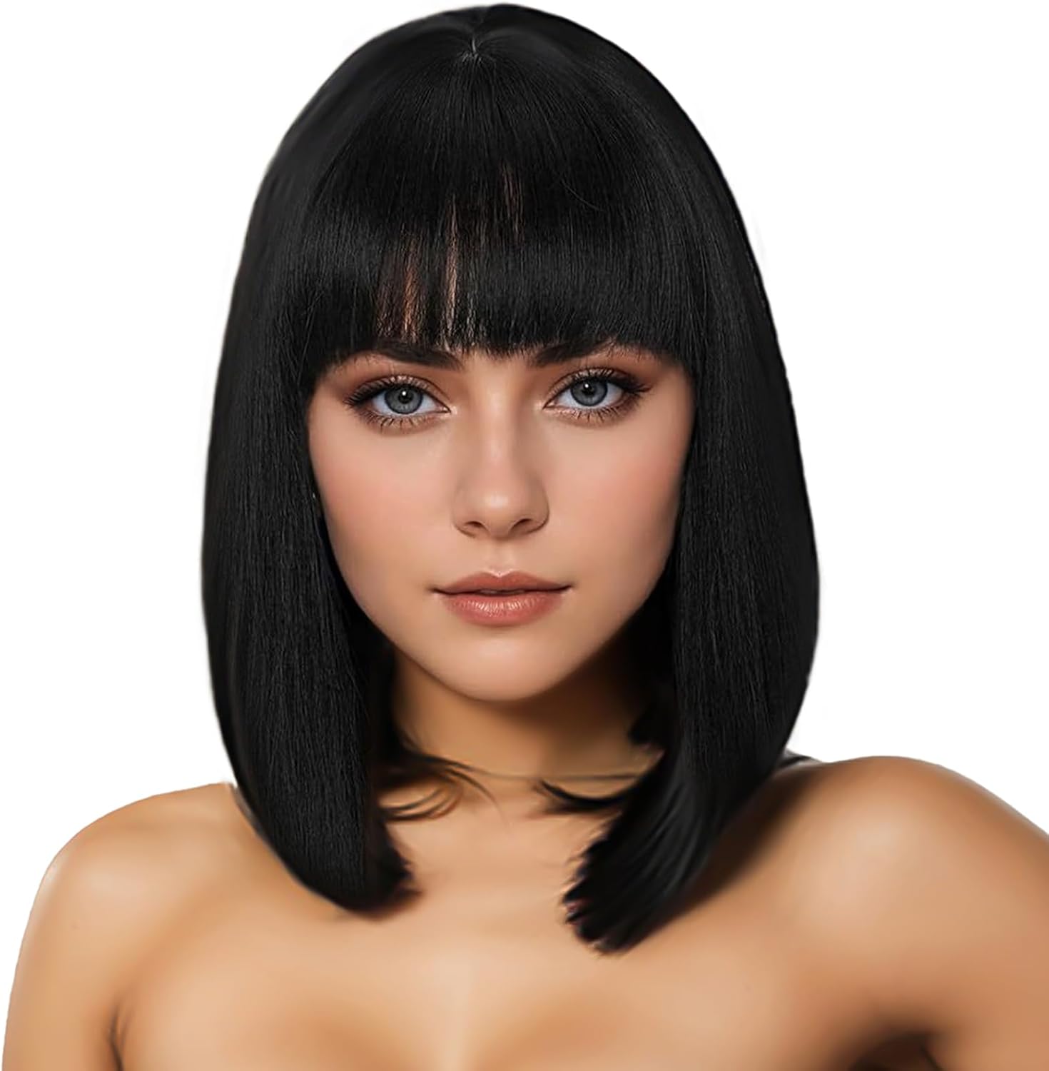 Noir Straight Bob Wig