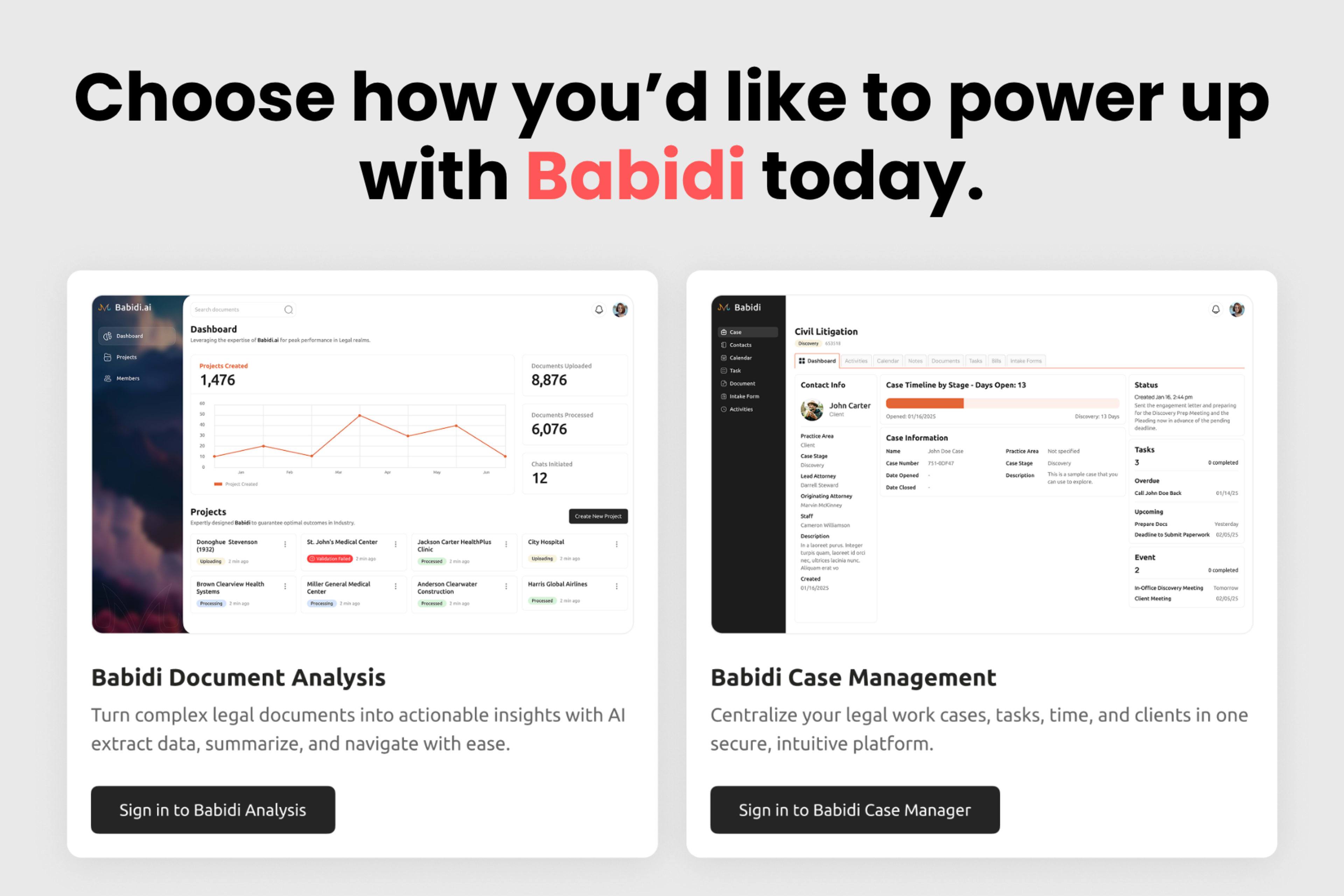 BABIDI: AI Legal Document Management Platform