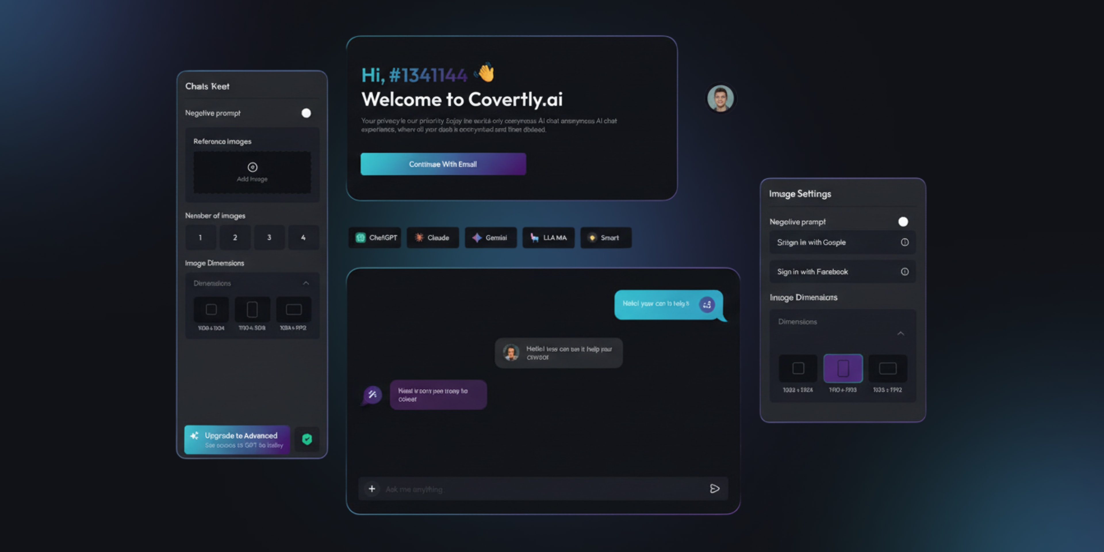 Covertly: Multi-LLM Unified AI Platform