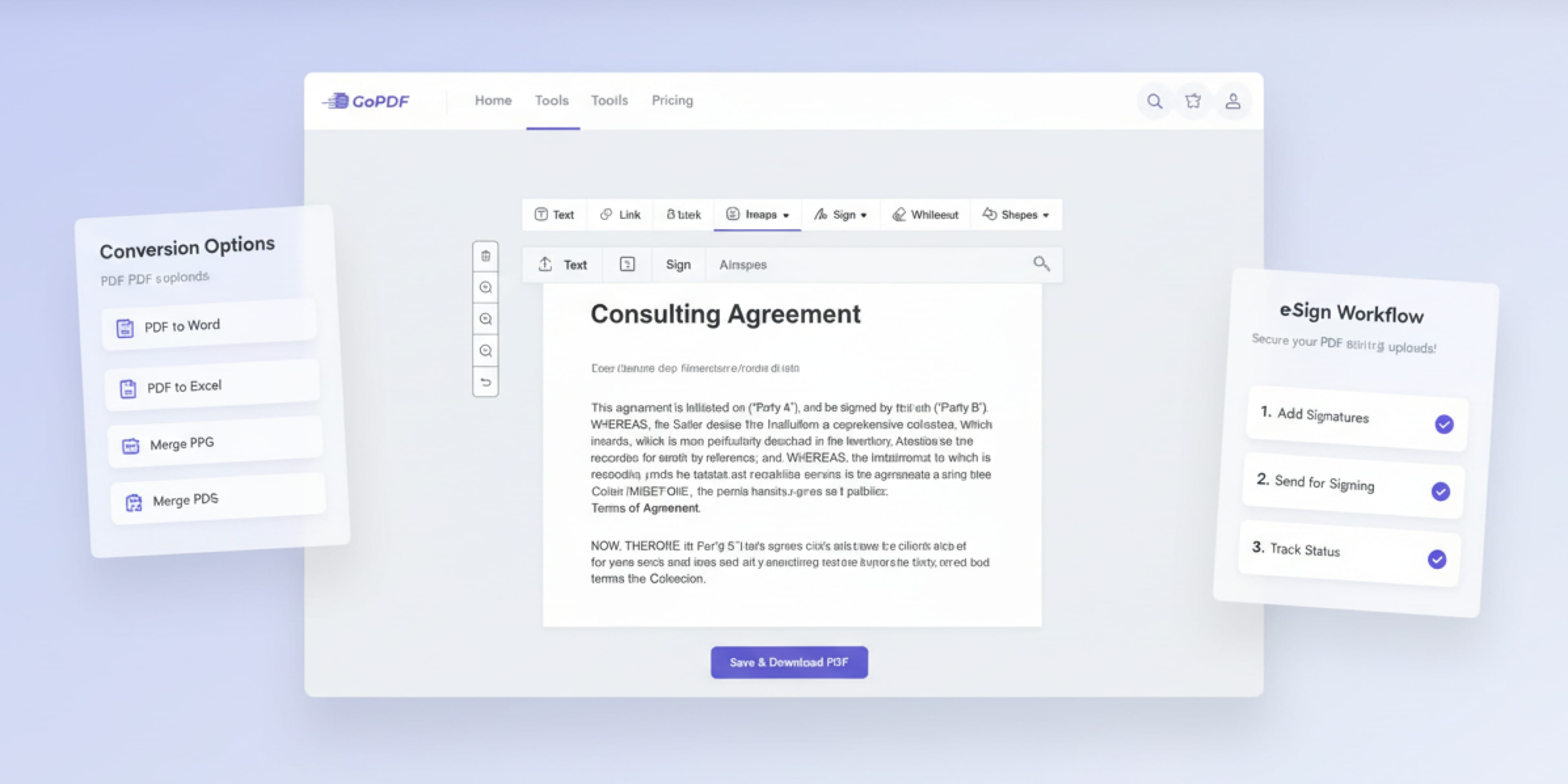 GoPDF: All-in-One PDF Management Platform
