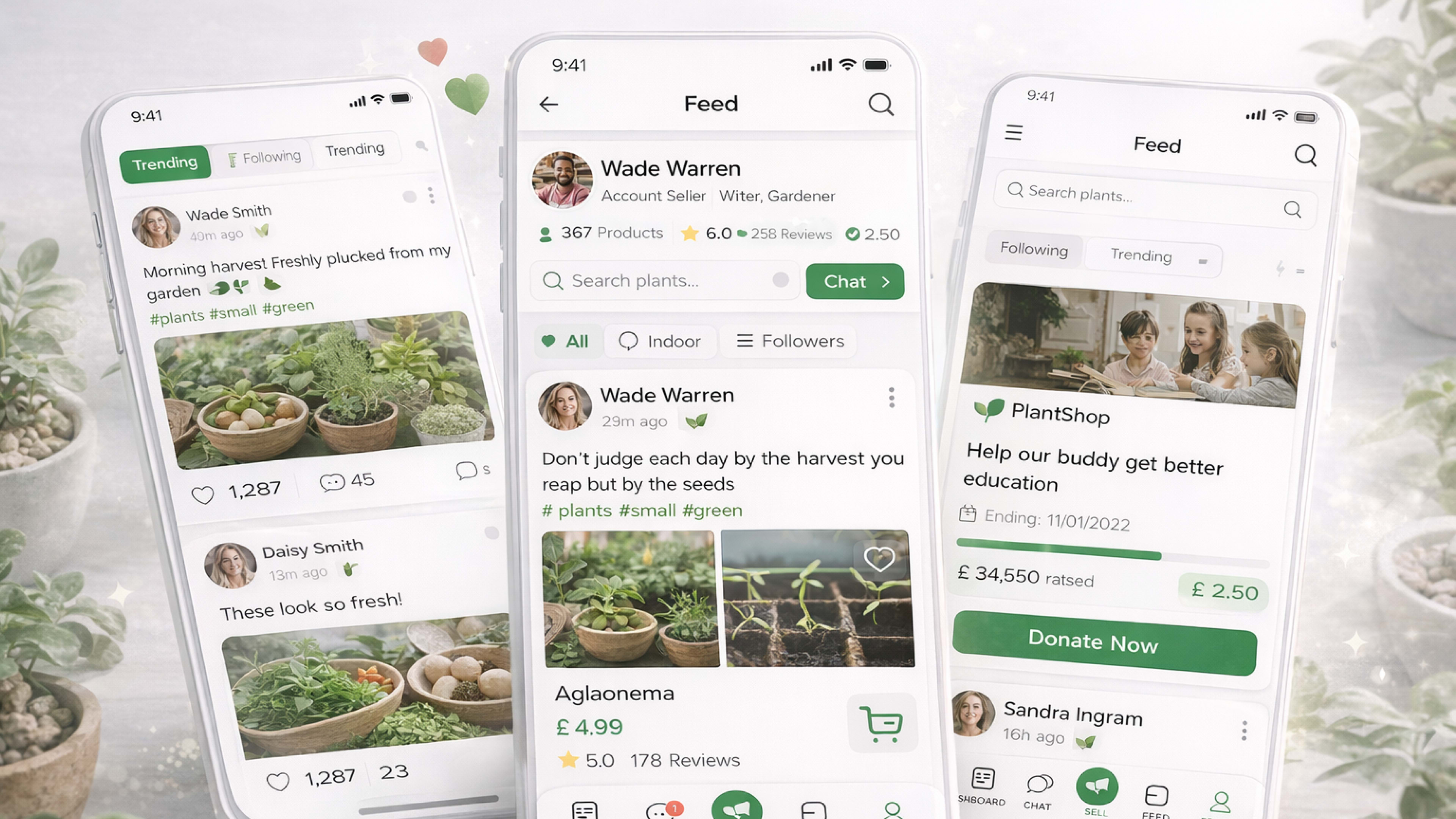 Pass More Plants marketplace browse and category interface