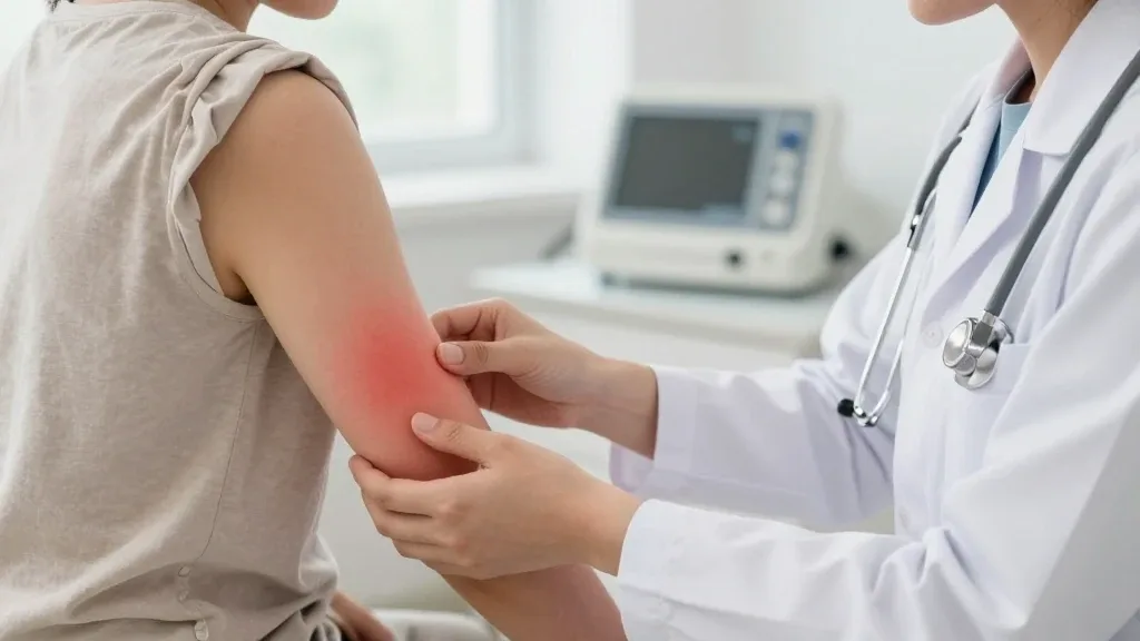 봉와직염 치료법과 항생제 사용 이미지