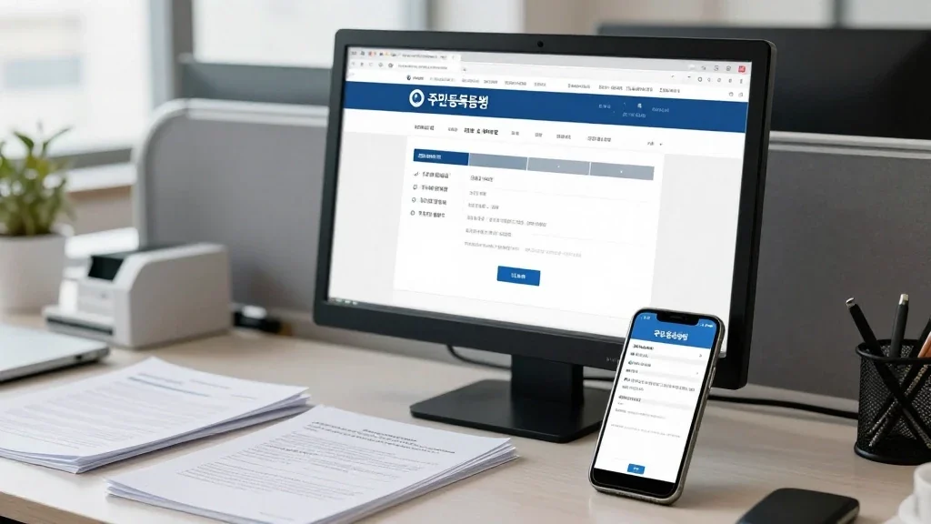모바일로 주민등록등본 인터넷 발급하는 방법 이미지