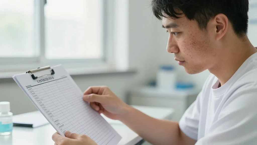 수두 피부 발진과 수포 발생 과정 이미지