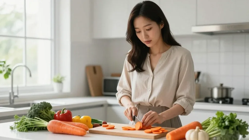 눈 건강에 도움되는 당근의 역할 이미지