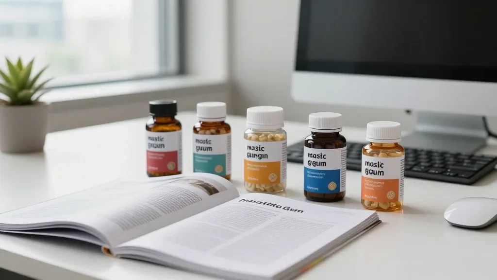 매스틱검 주요 효능과 연구 결과 이미지