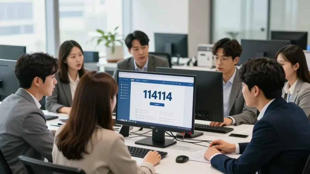 114114 구인구직 주요 기능과 메뉴 구성 이미지