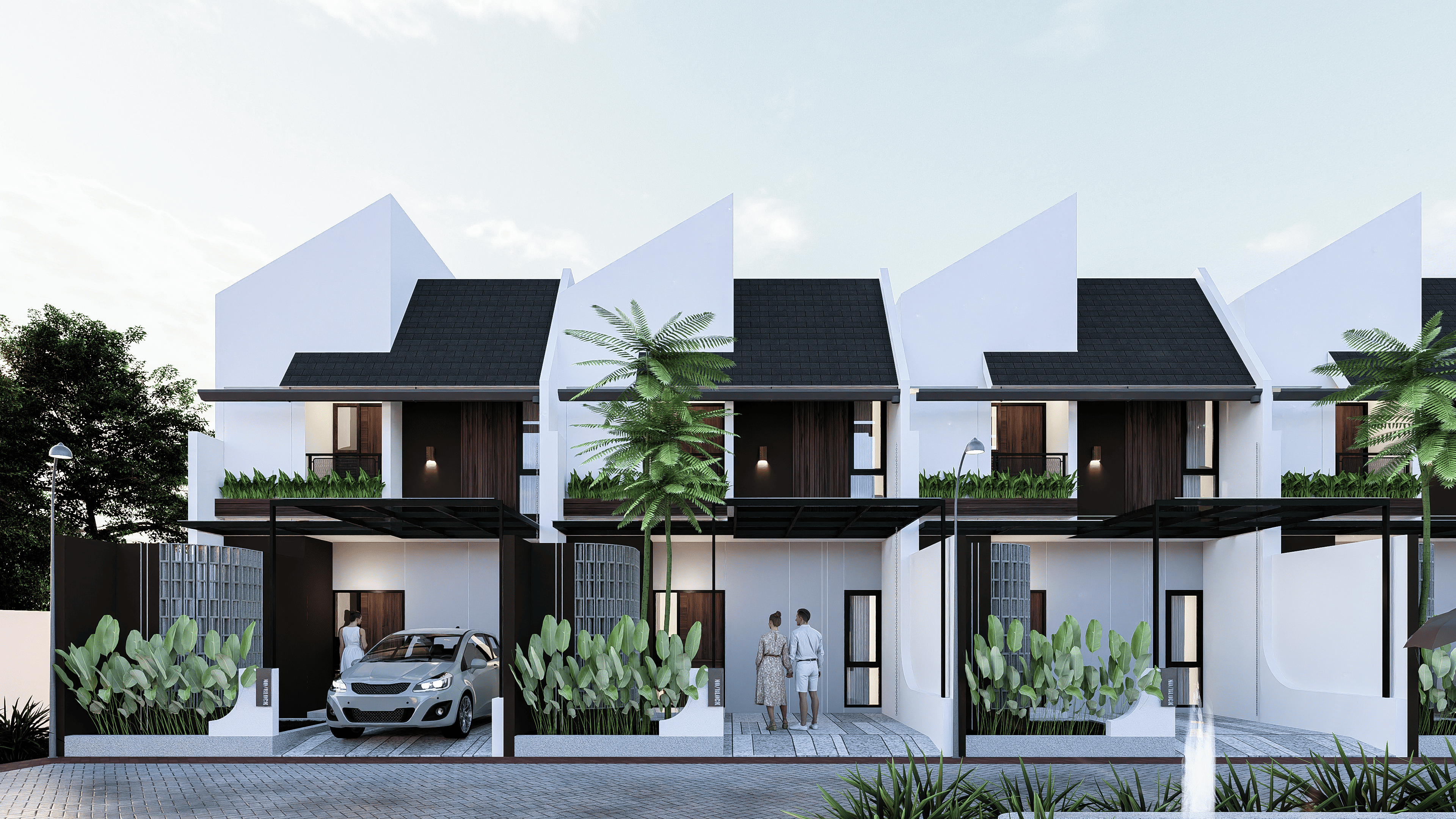 Modern luxury home pool