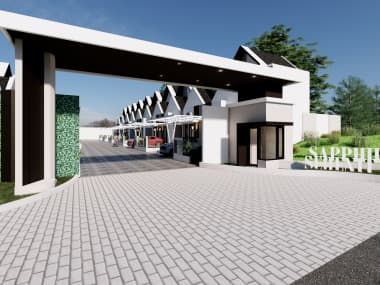 Modern luxury home pool