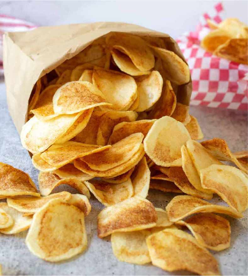 Fresh potato chips