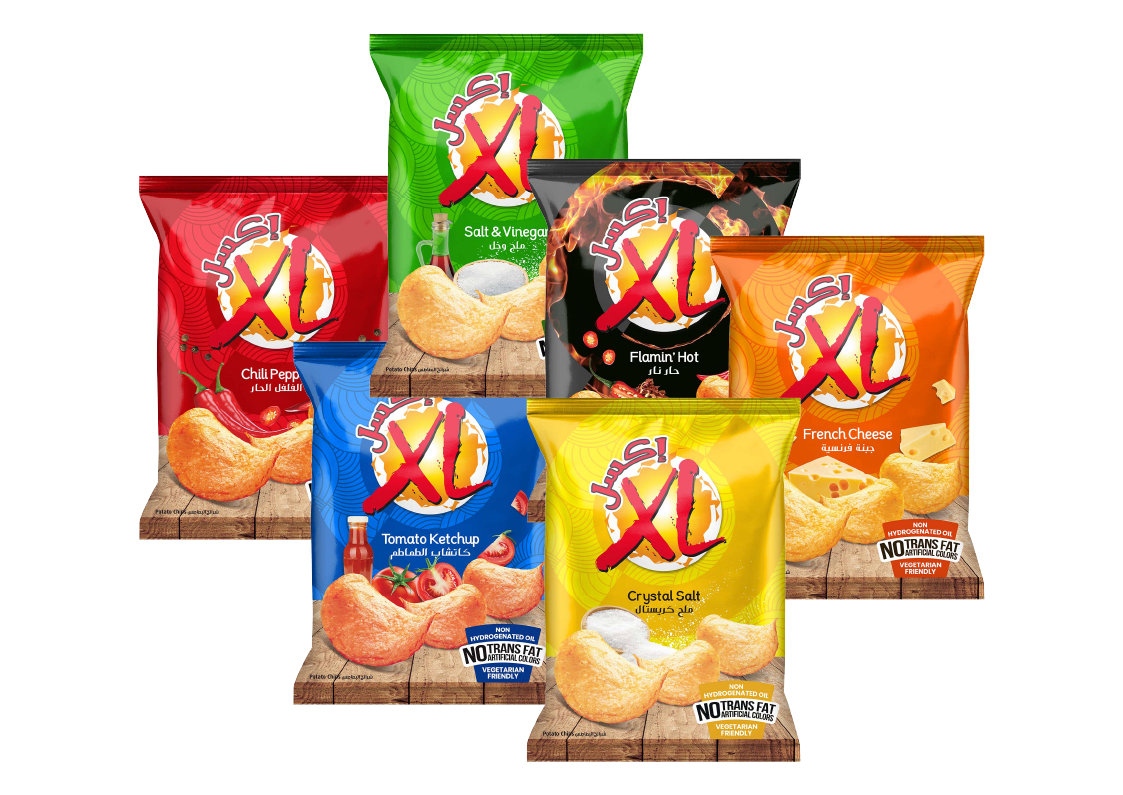 XL Fresh Potato Chips packaging