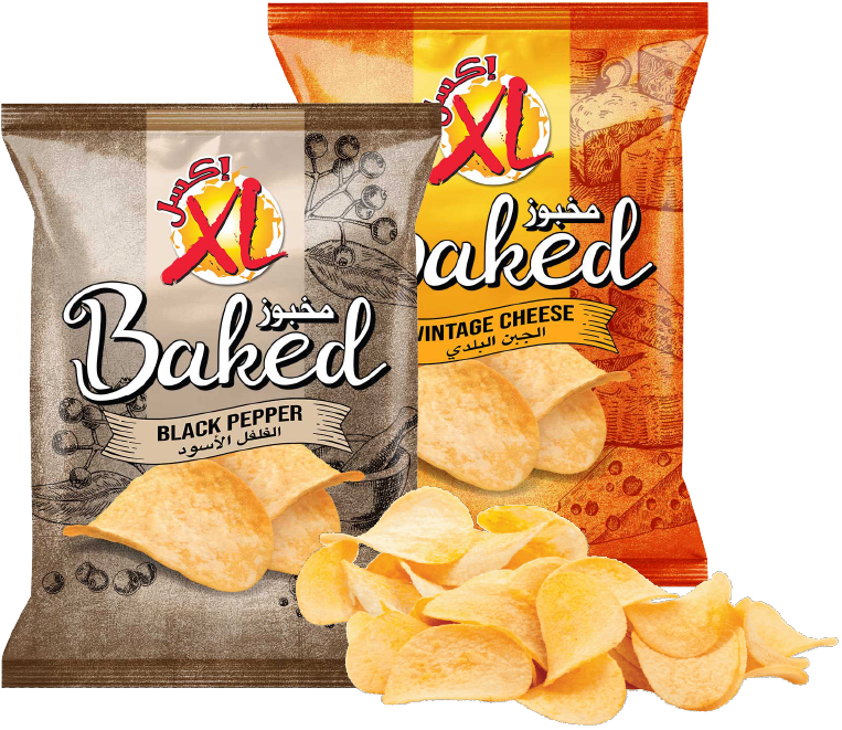 XL Baked chips packaging