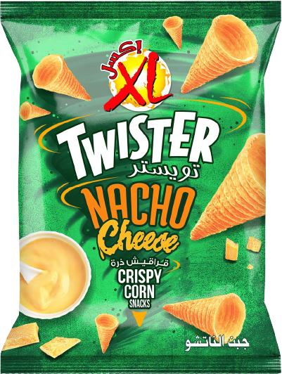 Twister Nacho Cheese corn snacks