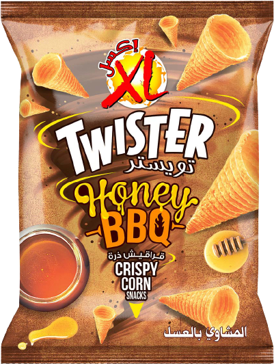 Twister Honey Barbeque corn snacks