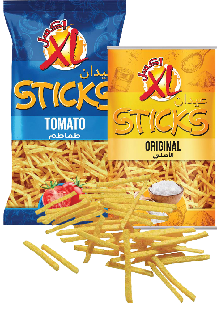 XL Sticks packaging wall display