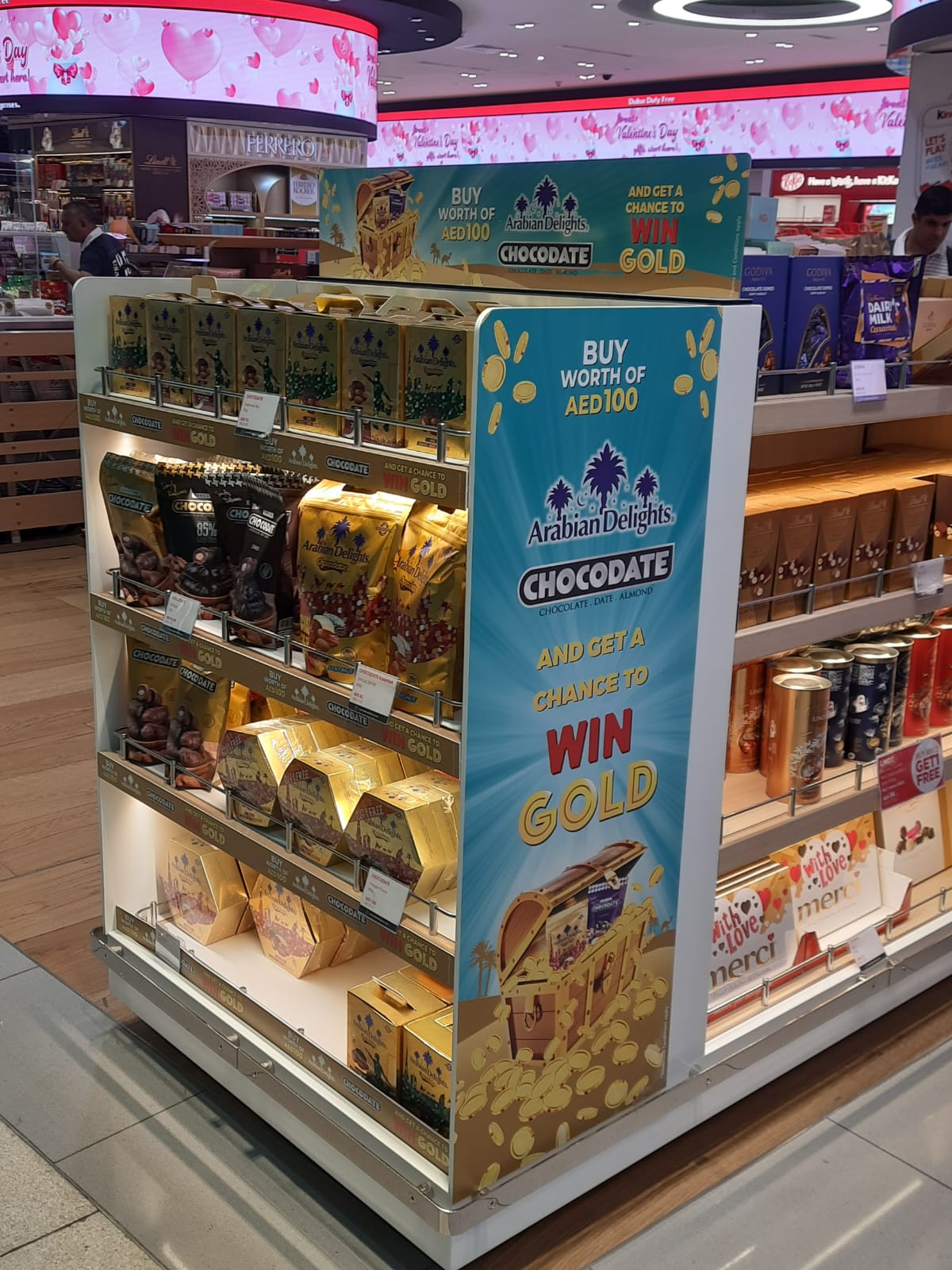 Chocodate and Arabian Delights at duty-free airport