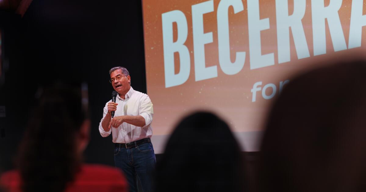 Poll shows Becerra leading California governor primary, with Steyer and Hilton close behind
