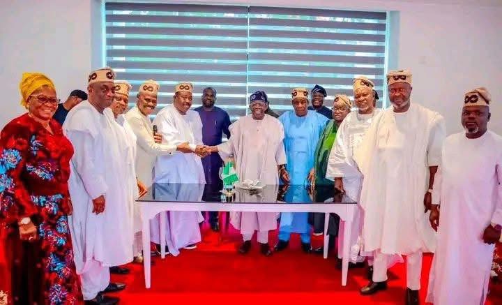 Oyo APC governorship candidate and party leaders meet Tinubu over 2027 election plans