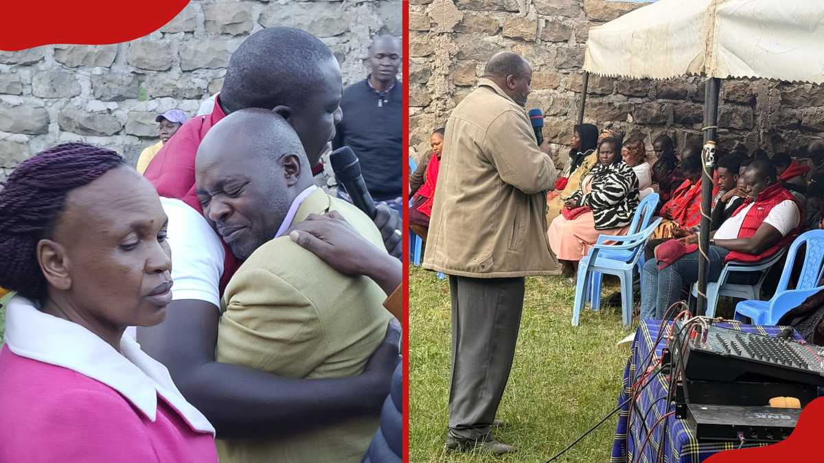 David Osiany visits grieving Narok family after Utumishi Girls school fire tragedy