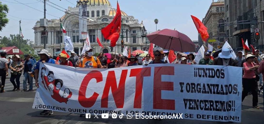 Gobierno federal llama al diálogo con la CNTE y condena incidentes en recientes movilizaciones