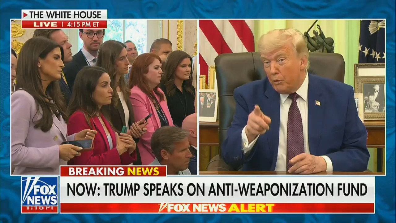 Trump critica a CNN y carga contra la periodista Kaitlan Collins durante una comparecencia en la Casa Blanca