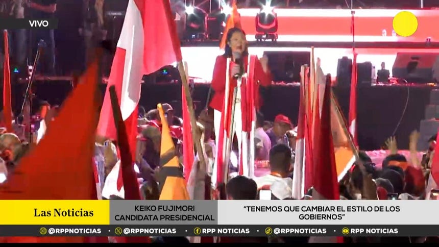 Keiko Fujimori culmina su campaña electoral en Ate y plantea un gobierno técnico con énfasis en seguridad, salud y reactivación económica