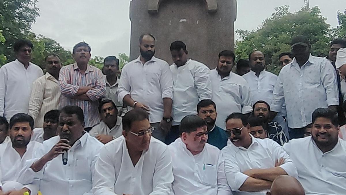 Political standoff between Congress and BRS over Telangana Gurukul procurement allegations escalates in Hyderabad