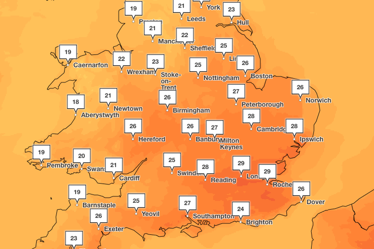 UK Heatwave Expected to Reach 31°C This Week