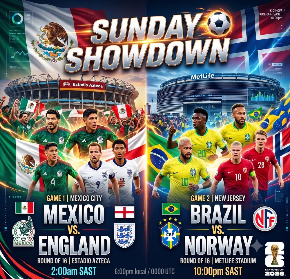 FIFA World Cup 2026: England vs Mexico and Brazil's Strategy Against Haaland