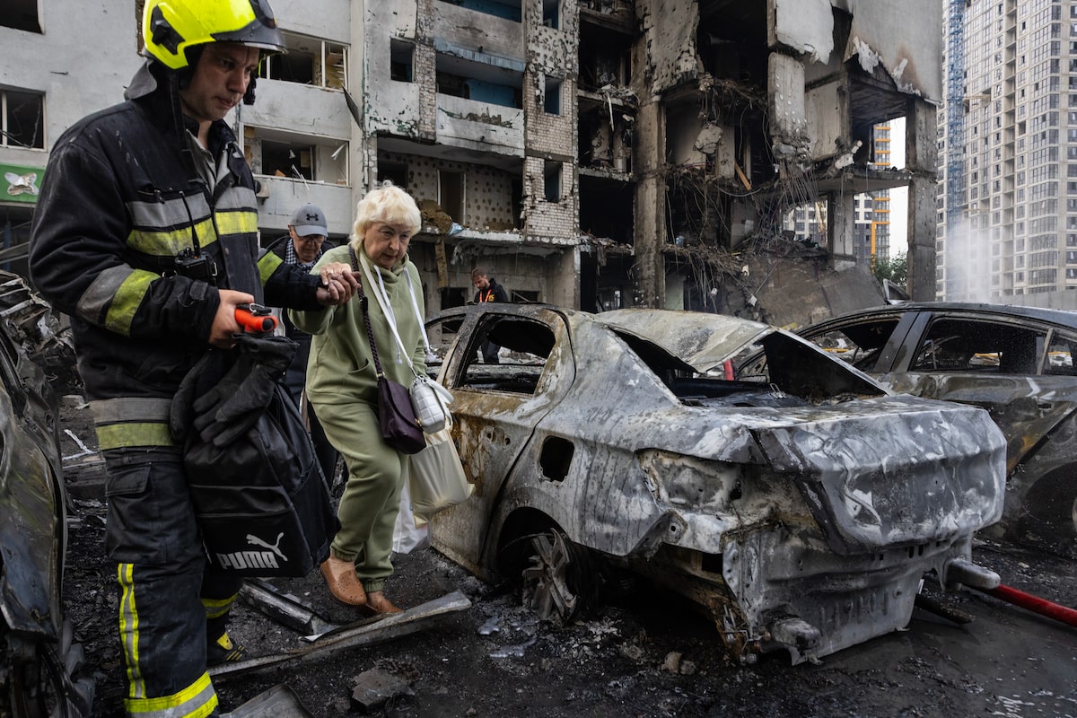 Russian Attack on Kyiv Leaves at Least 12 Dead