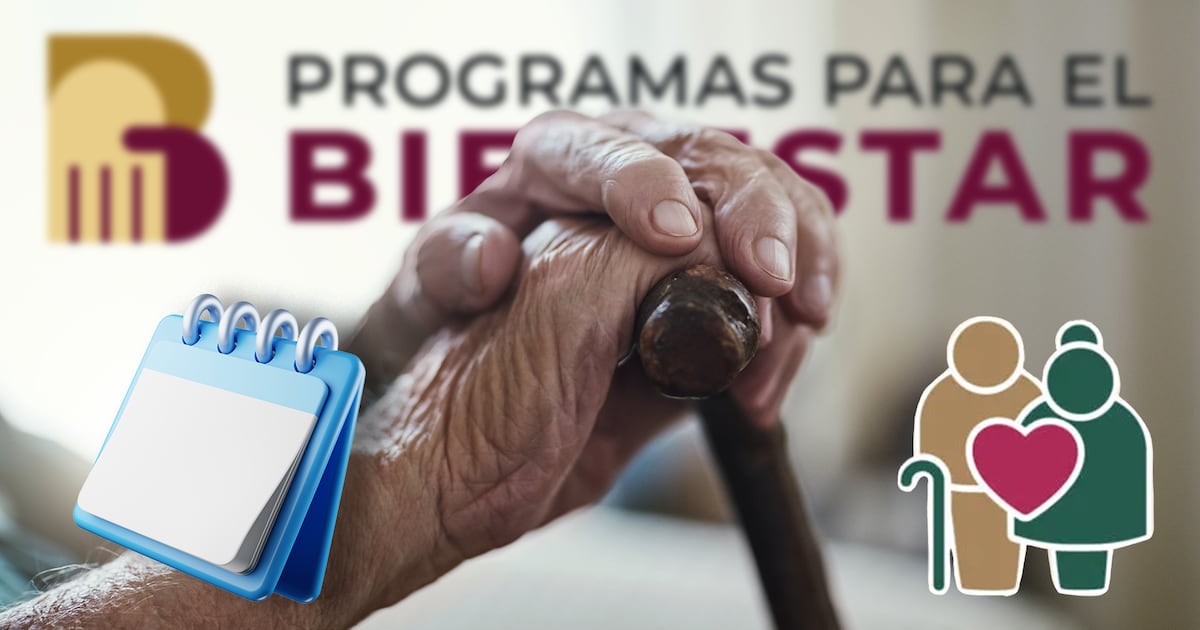 Calendario oficial de pagos de la Pensión del Bienestar correspondiente al bimestre julio-agosto 2026