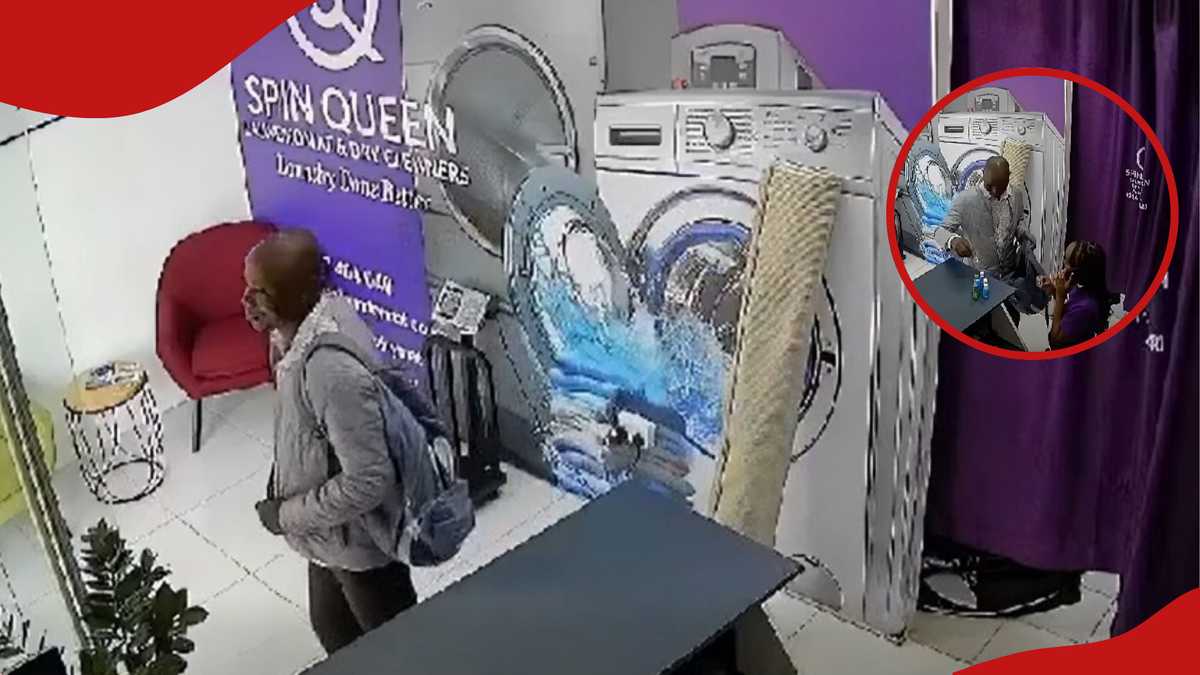 Man in Kileleshwa laundromat steals phone via CCTV after leaving it unattended
