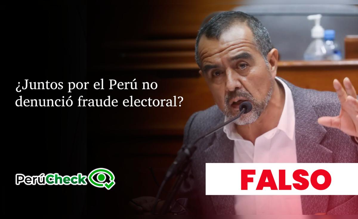 Juntos por el Perú denunció fraude electoral en mesas del extranjero