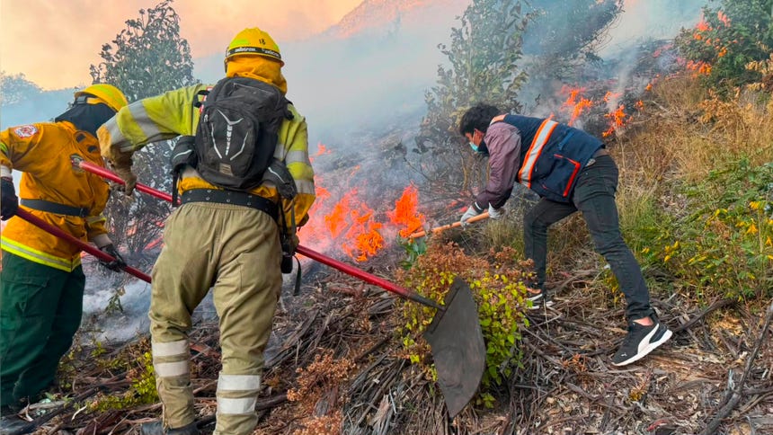 Hombre detenido por incendio en Sacsayhuamán