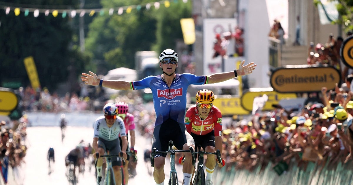 Van der Poel clinches Tour de France stage nine victory as Pogacar extends lead