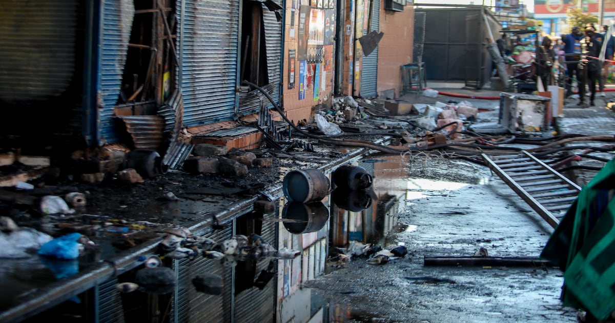 Fire at Bara Taxi Rank Causes Damage to Three Shops, No Injuries Reported