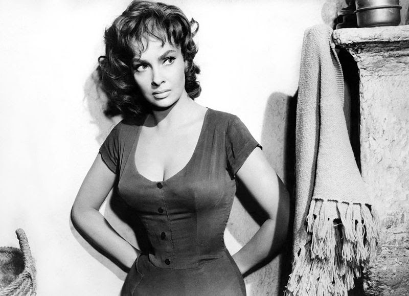 Vintage Photos of Gina Lollobrigida on Set of 1959 Film 'The Law'