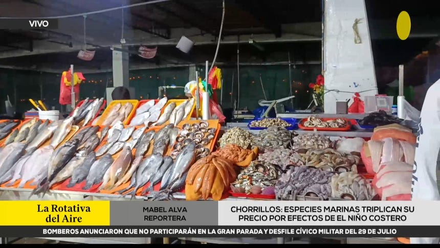 El Niño Costero eleva precios de especies marinas en Chorrillos y afecta a vendedores de desayuno