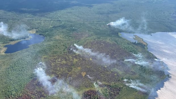 Wildfire forces evacuation of Wrigley community