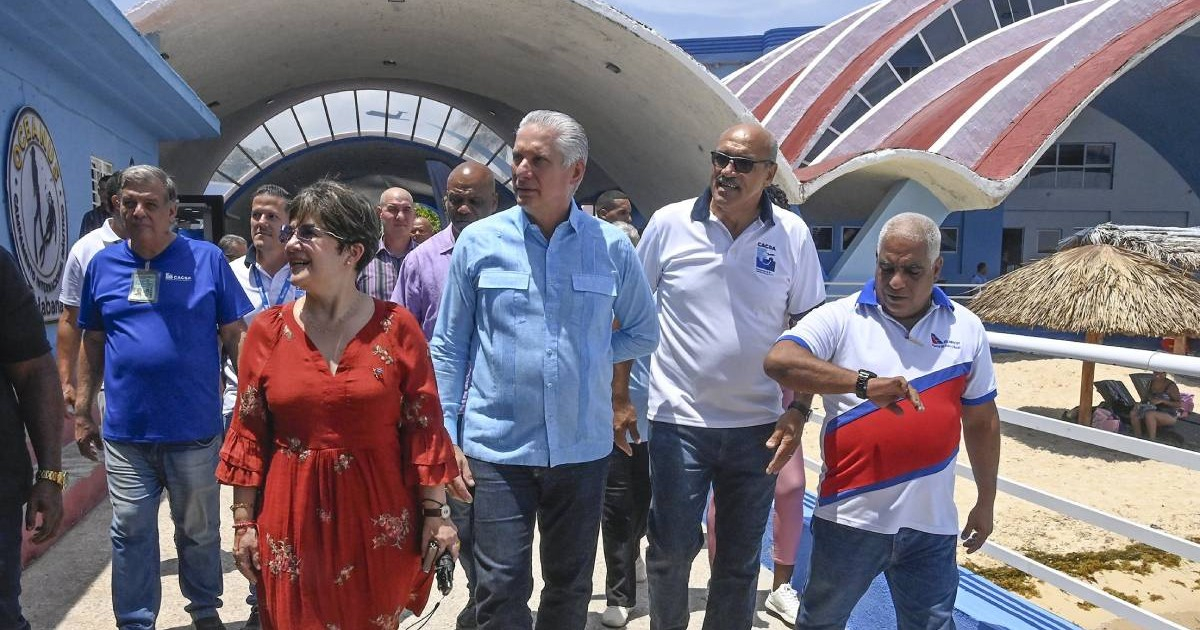 Visita de Díaz-Canel a El Náutico en contexto de crisis