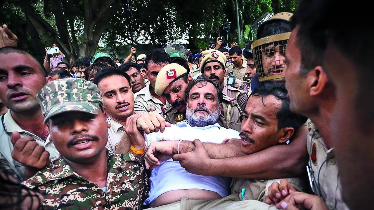 Congress leaders detained after protest outside PM Modi's residence over NEET paper leak as political tensions escalate