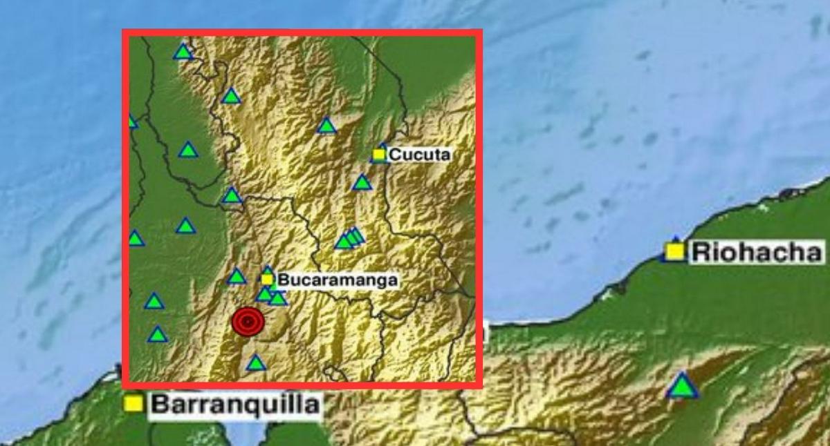 Temblor de magnitud 3.2 sacudió Los Santos (Santander) en la madrugada del 22 de julio