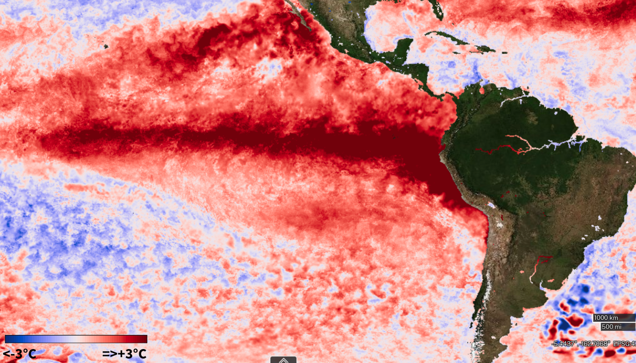 Los principales modelos climáticos prevén un episodio de El Niño 2026/2027 de intensidad excepcional