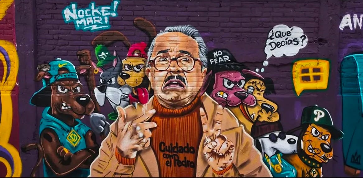 Mural de Pedro Sola en Iztapalapa refleja controversia por comentarios sobre maltrato animal