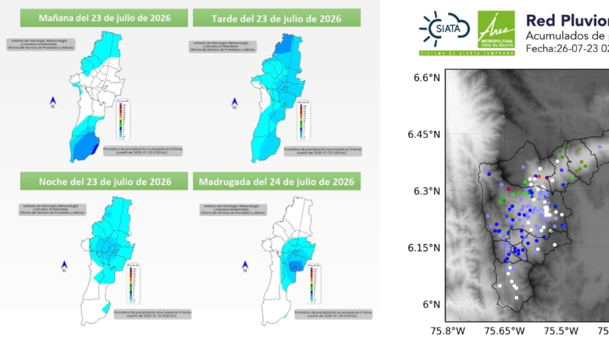 Lluvias intensas impactan Bogotá, Medellín y Cundinamarca; Ideam alerta sobre más precipitaciones